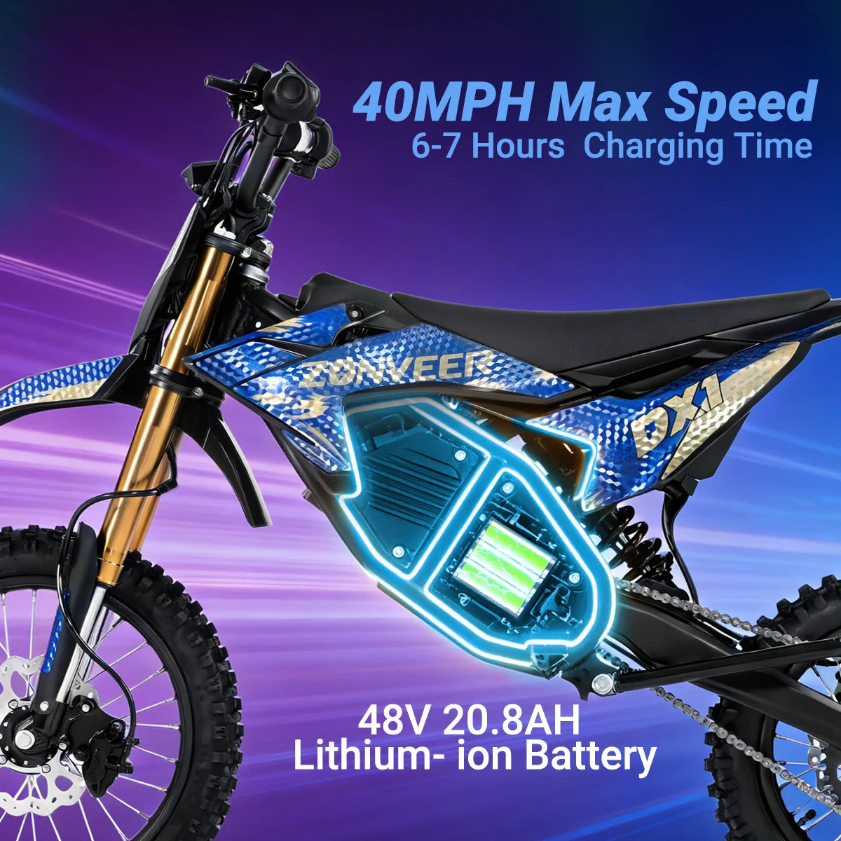 Zonveer DX1 Electric Dirt Bike